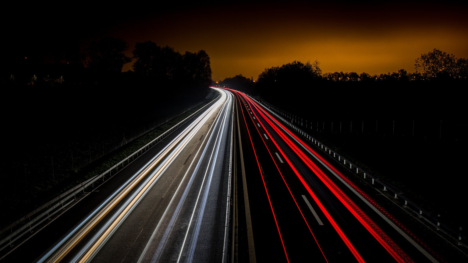 Highway at night